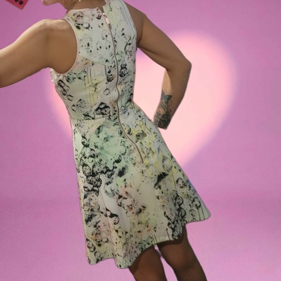 TED BAKER Crystal Droplets Neoprene Skater Dress - Picture 5 of 5